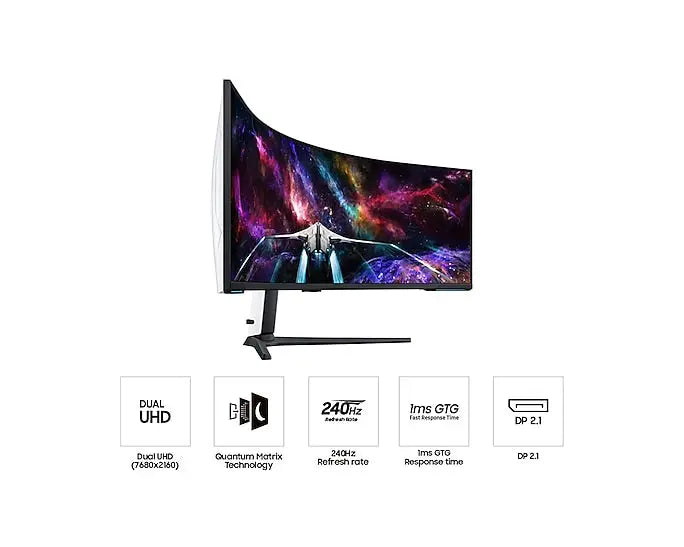 Samsung Odyssey G9 Neo 57" 240Hz Dual UHD Curved Gaming Monitor My Store
