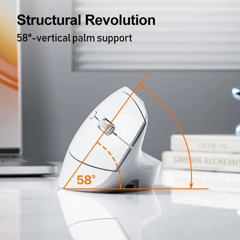 inphic X9 Silent 2.4G Wireless Vertical Mouse