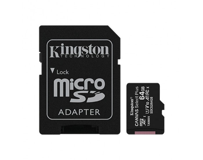 Kingston Canvas Select plus 64GB Micro SD Card Class 10