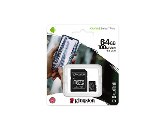 Kingston Canvas Select plus 64GB Micro SD Card Class 10