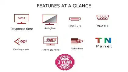 LG ‎19M38HB 19" HD 60Hz TN Panel LED Office Monitor My Store