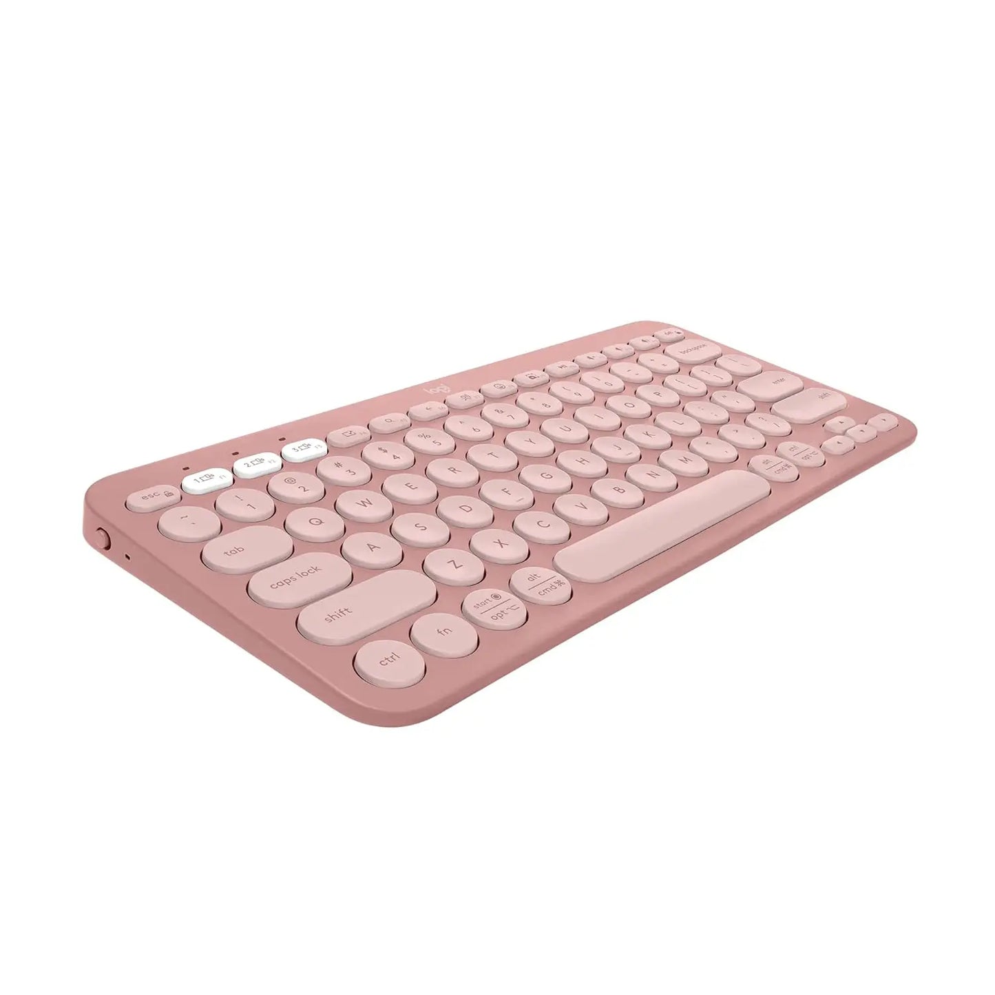 Logitech Pebble Keys 2 K380s, Multi-Device Bluetooth Wireless Keyboard Tonal Rose