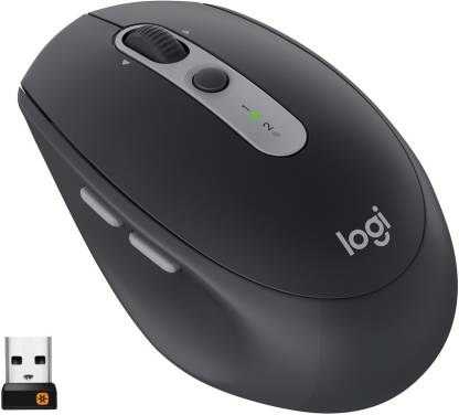 Logitech M585 Multi-Device Wireless Mouse – Control and Move TextI mages Files Between 2 Windows and Apple Mac Computers and Laptops with Bluetooth or USB  Graphite