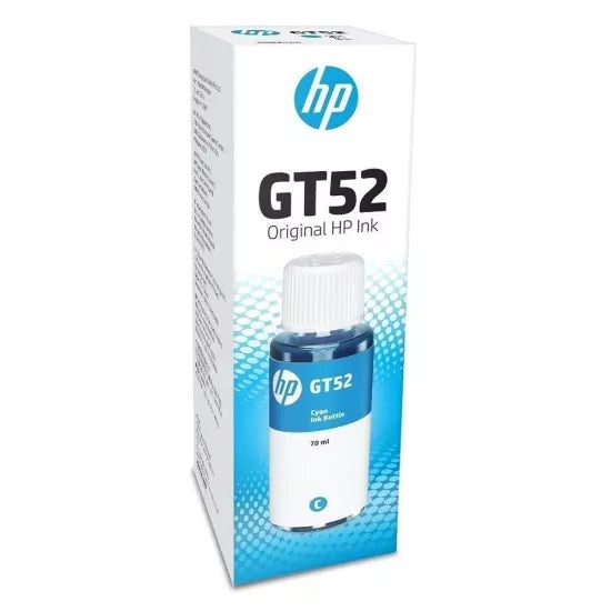 HP GT52 Cyan Genuine Inkjet Ink Bottle