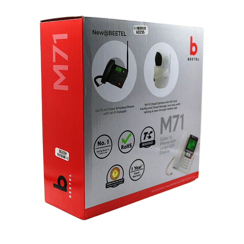 Beetel M71 Corded Telephone Set Black