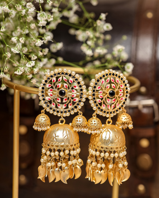 Magical Jewels Handcrafted Brass Earrings Quick Cart