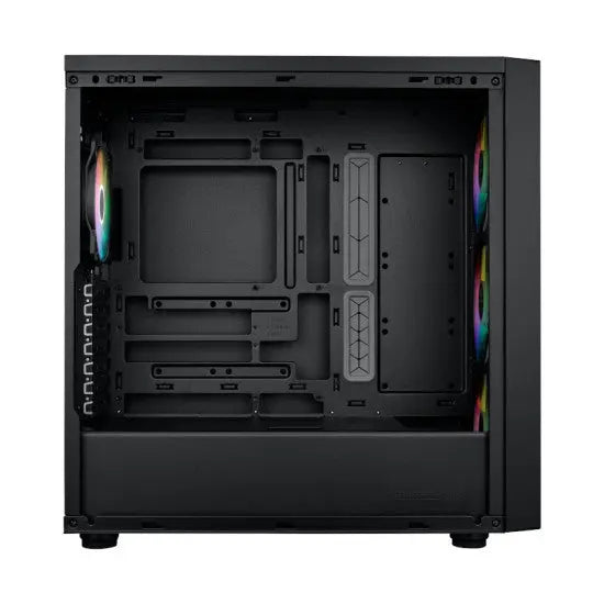 Cooler Master MasterBox 600 ARGB E-ATX Tempered Glass Side Panel Mid Tower Gaming Cabinet - Black