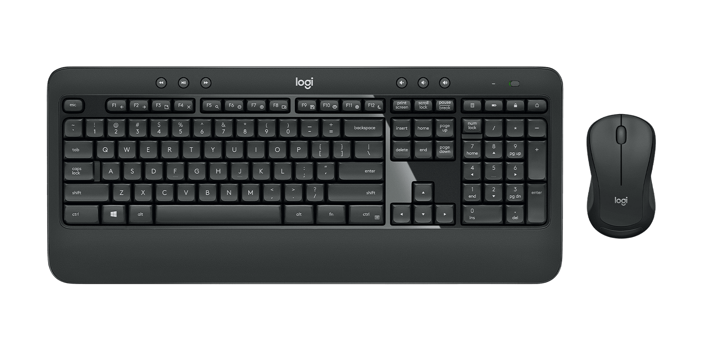 Logitech MK540 Wireless Keyboard and Mouse Combo 3-Year Battery Life Black