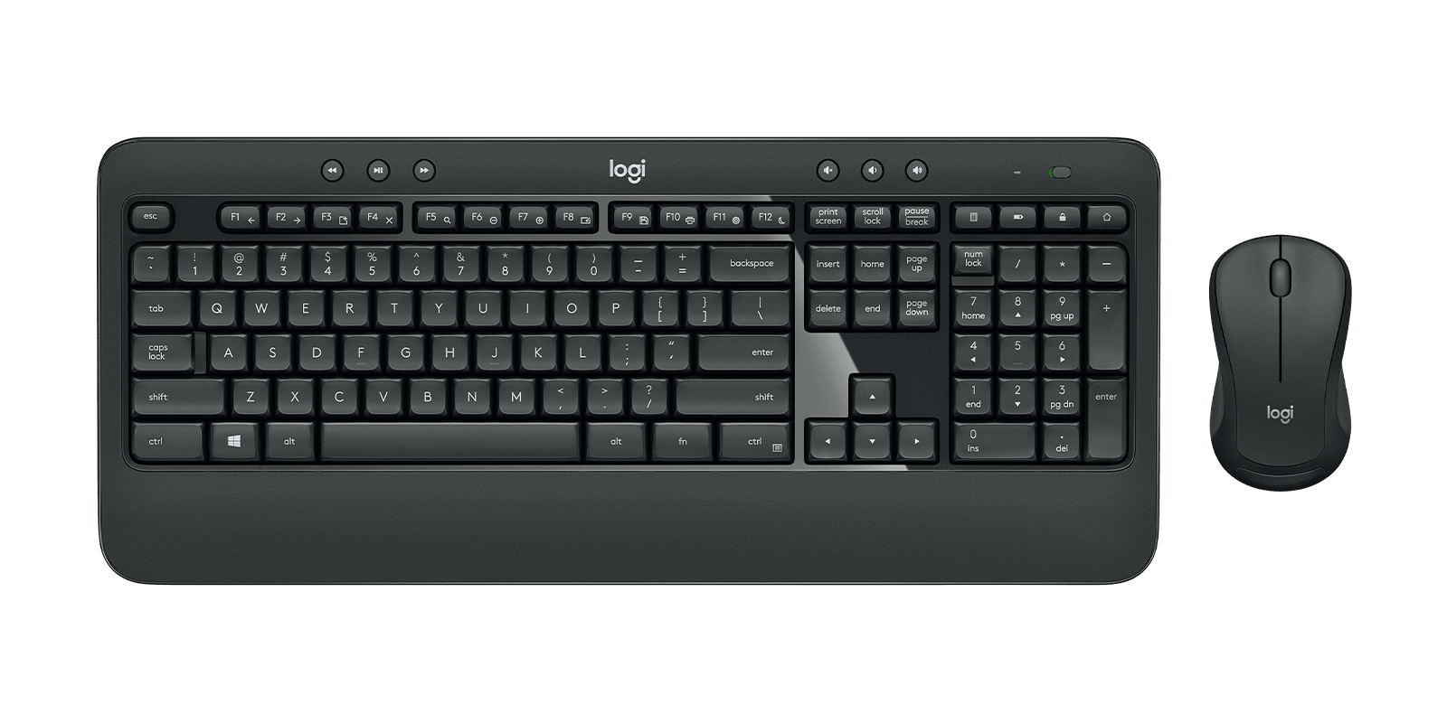 Logitech MK540 Wireless Keyboard and Mouse Combo 3-Year Battery Life Black