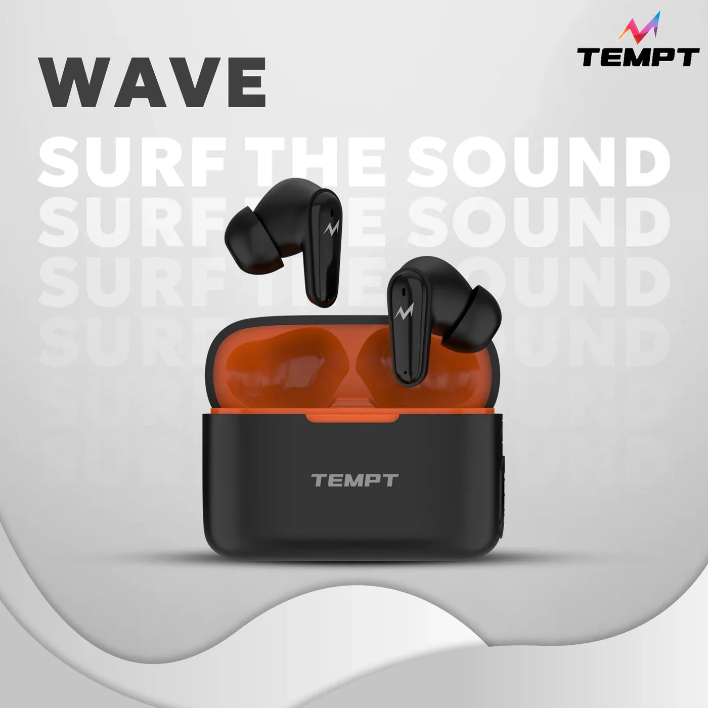 TEMPT Wave BT V5 True Wireless Earbuds with OxyAcoustics Technology