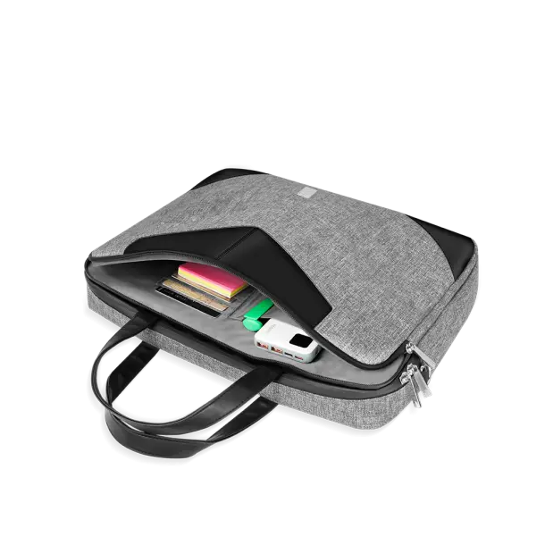 Fingers IconicCraft Luxury Laptop Bag with Handle & Luggage Strap Multi-compartments, Smart