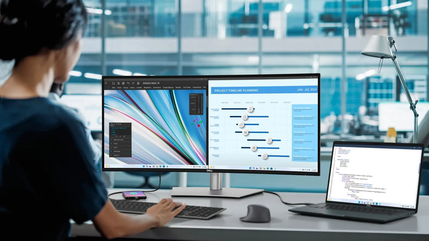 Dell U3425WE UltraSharp 34" 120Hz 1440p WQHD IPS Panel Thunderbolt Hub Curved Monitor with Integrated Speakers My Store