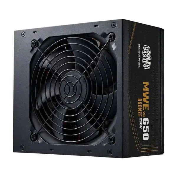 Cooler Master MWE Bronze 650 V3 650W ATX Non Modular Power Supply Unit - Black