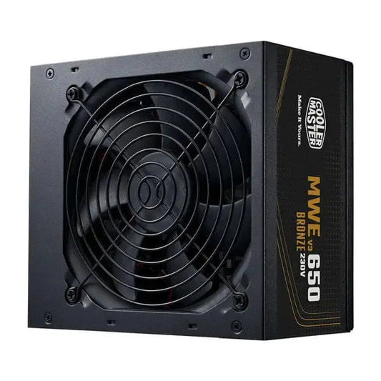 Cooler Master MWE Bronze 650 V3 650W ATX Non Modular Power Supply Unit - Black