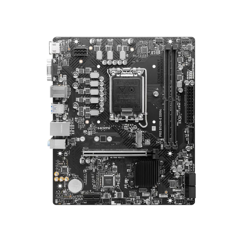 MSI PRO B760M-E DDR4 Intel B760 LGA 1700 Micro-ATX Motherboard