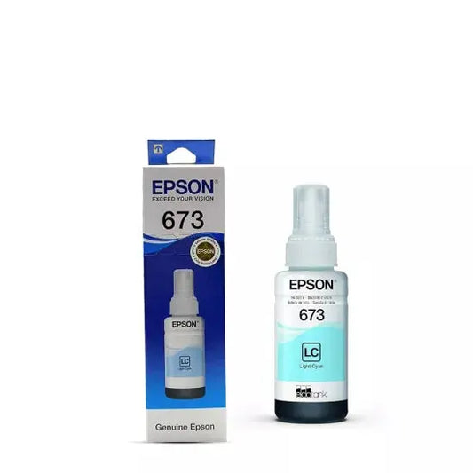 Epson 673 Light Cyan Genuine Inkjet Ink Bottle 70ml