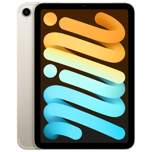 Apple iPad mini 6 WiFi + 5G iPadOS Tablet iPadOS 15, Apple, A15 Bionic Chip, 21.08cm 8.3 Inches, 256GB ROM, MK8H3HN/A, Starlight