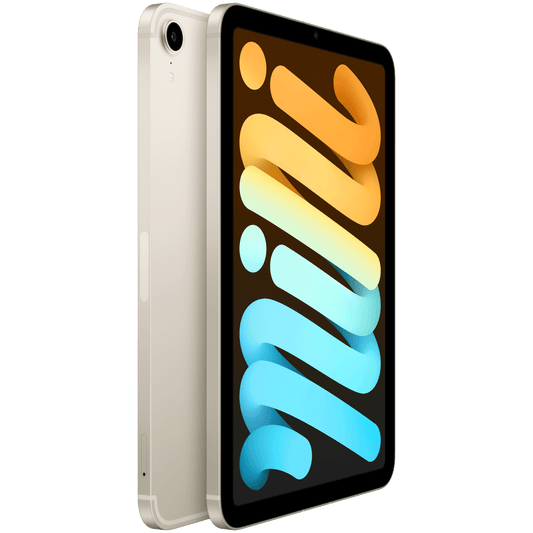Apple iPad mini 6 WiFi + 5G iPadOS Tablet iPadOS 15, Apple, A15 Bionic Chip, 21.08cm 8.3 Inches 64GB ROM, MK8C3HN/A, Starlight