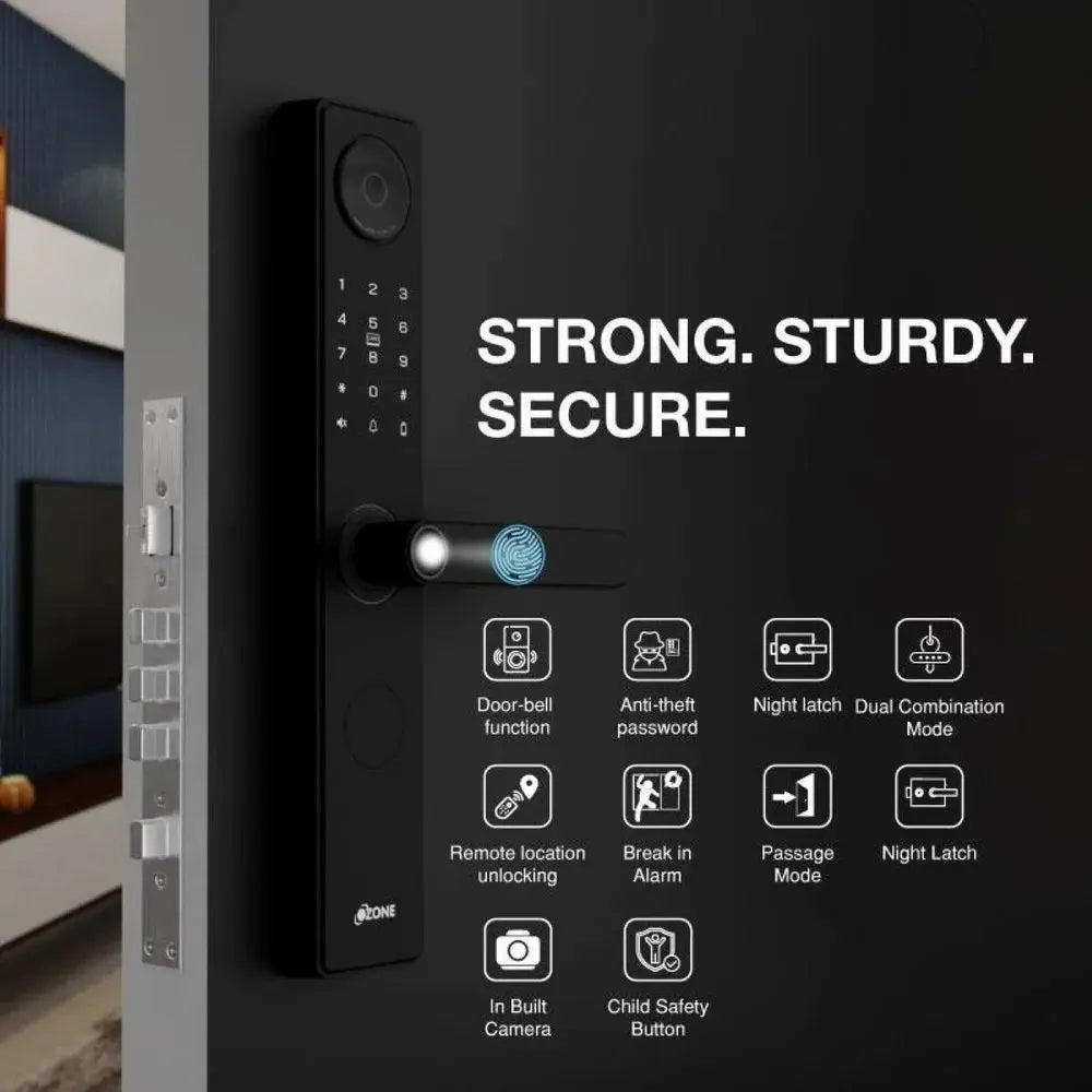 Ozone OZ-FDL-02-LIFE-NXT-i Morphy NXT-2 Wi-Fi Smart Door Lock with 4-way access | Door Thickness: 35-110 mm