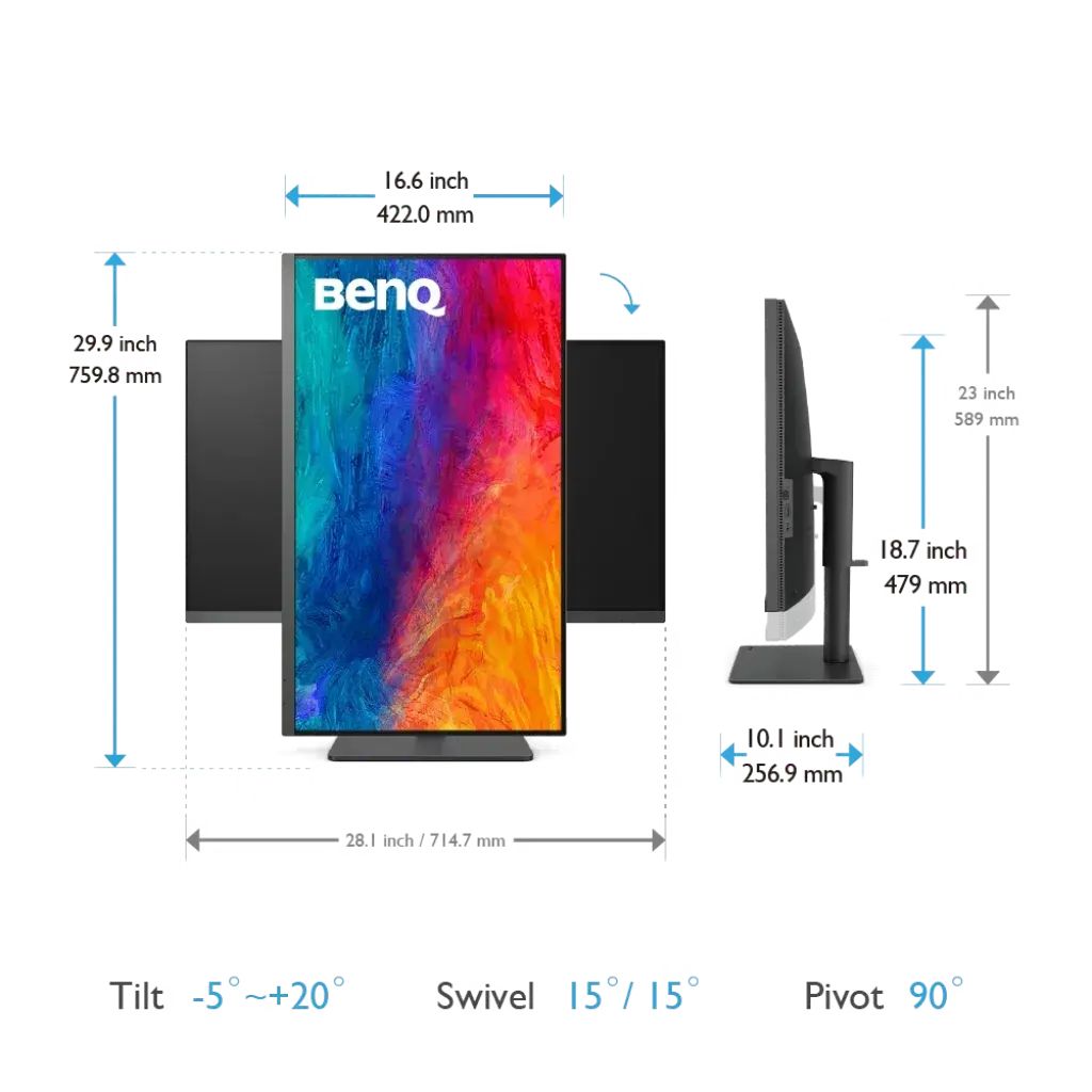 BenQ PD3205U 32" UHD 60Hz 4K USB-C Designer Monitor with Built-in Speaker My Store