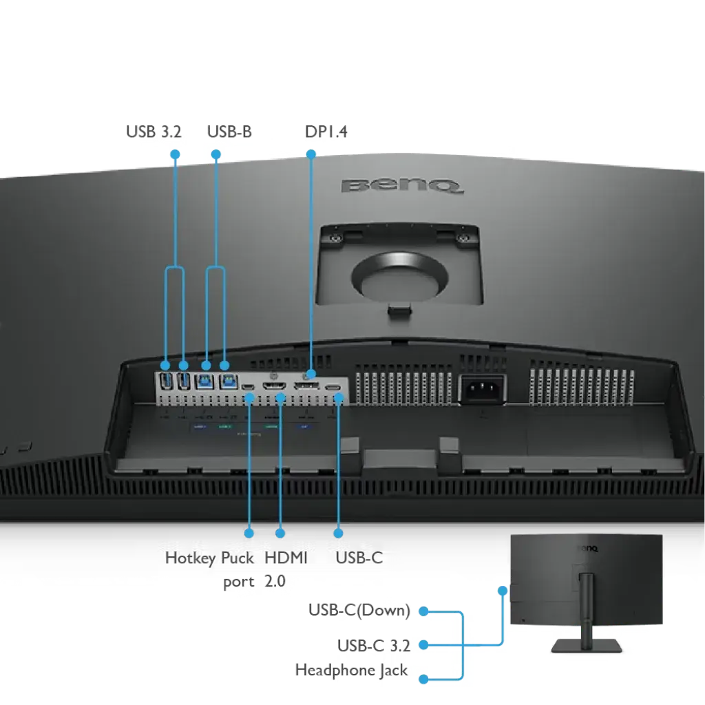 BenQ PD3205U 32" UHD 60Hz 4K USB-C Designer Monitor with Built-in Speaker My Store