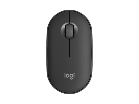 Logitech Pebble Mouse 2 M350s Slim Bluetooth Wireless Mouse, Portable, Lightweight Tonal Graphite