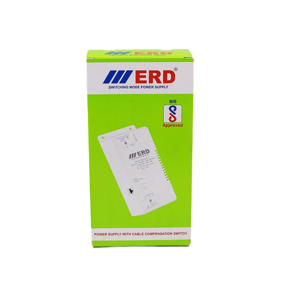 ERD CCTV Power Supply 12v/10a Slim For 8ch PS40T