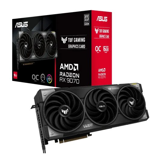 ASUS TUF Gaming Radeon RX 9070 OC Edition 16GB GDDR6 256-Bit Graphics Card