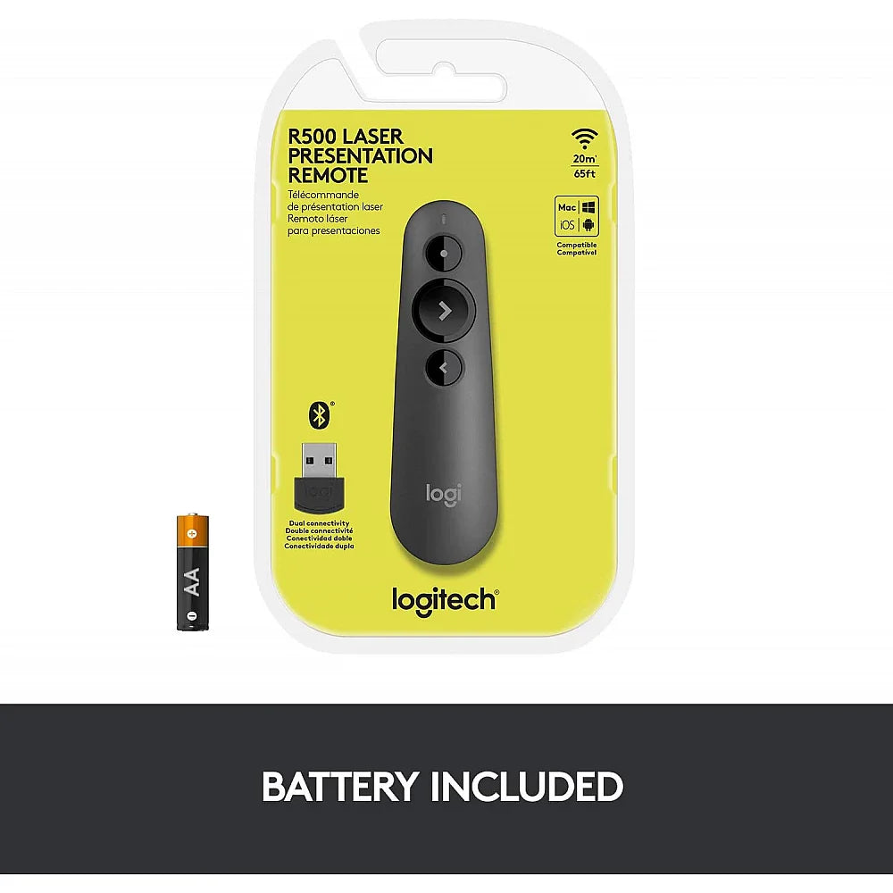 Logitech R500s Laser Presentation Connectivity Bluetooth