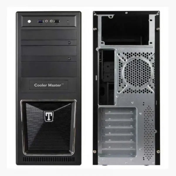 Cooler Master ELITE 310C ATX Mid Tower Cabinet with 120mm Fan and USB 3.0 Ports - Black