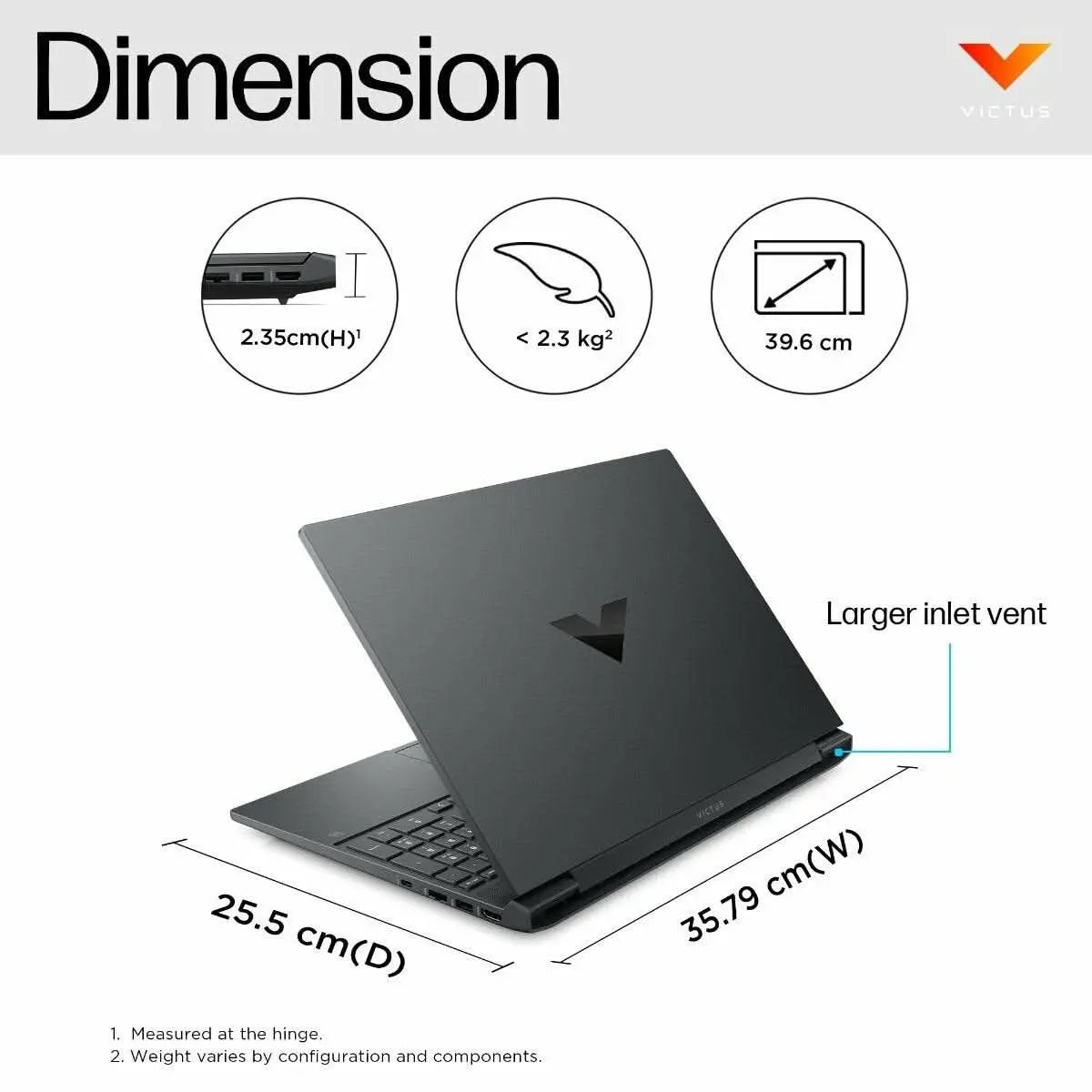 HP Victus Gaming Laptop 15-fa2078TX 13th Gen Intel Core i7 Processor/16GB Ram/512GB SSD/Win11/Microsoft Office Home 2024/‎NVIDIA GeForce RTX 3050 6GB/Mica silver