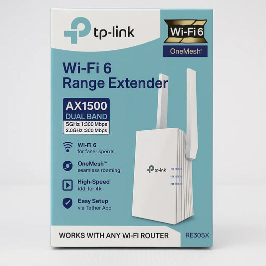 TP-Link RE505X  AX1500 Wi-Fi 6 Range Extender, Up to 1500 Mbps Speed