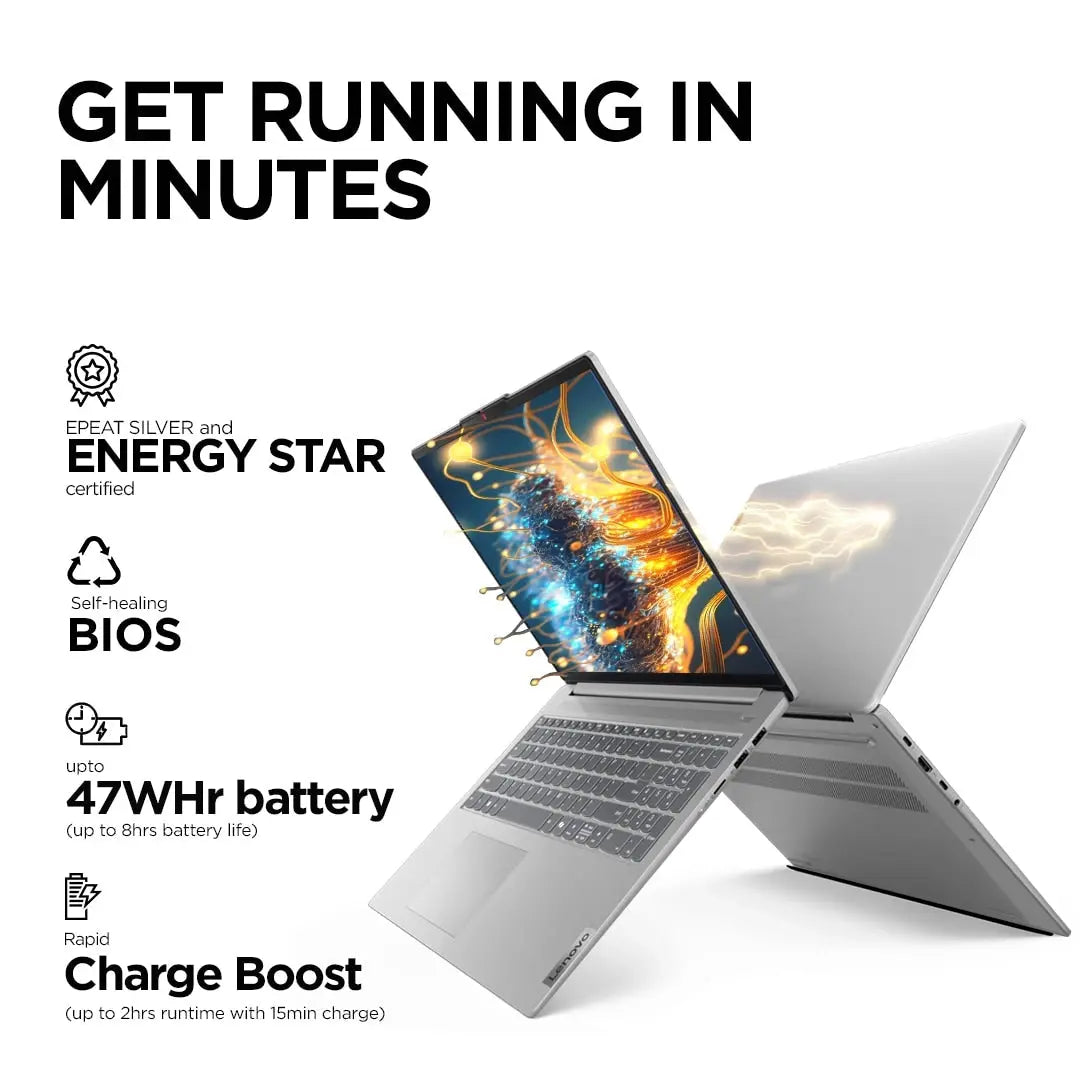 Lenovo IdeaPad Slim 3 Laptop 83ER00KSIN  12th Gen Intel Core i3 Processor/16GB RAM/512GB SSD/Win11/‎Intel HD Graphics Card/‎‎Microsoft Office Home 2024/Screen Inch 15.6/ Arctic Grey