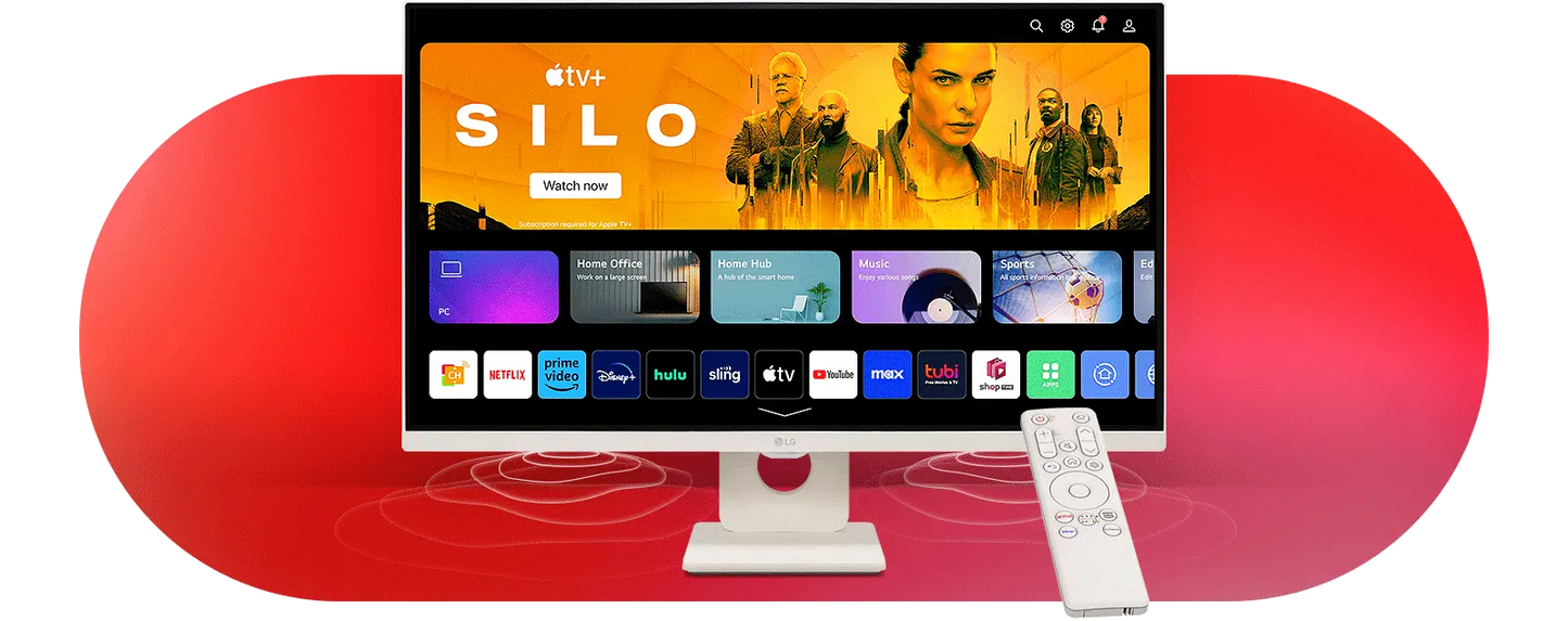 LG MyView 27SR50F-W 27" 60Hz 1080p FHD IPS Panel HDR10 Smart Monitor with Dual Stereo Speakers - White My Store