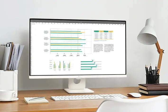 LG MyView 27SR50F-W 27" 60Hz 1080p FHD IPS Panel HDR10 Smart Monitor with Dual Stereo Speakers - White My Store