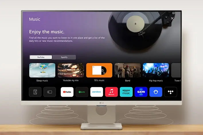 LG MyView 27SR50F-W 27" 60Hz 1080p FHD IPS Panel HDR10 Smart Monitor with Dual Stereo Speakers - White My Store