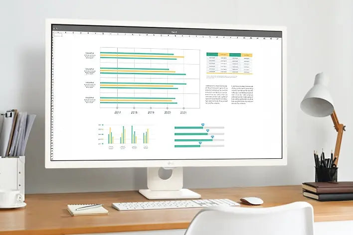 LG MyView 32SR50F-W 32" 60Hz 1080p FHD IPS Panel HDR10 Smart Monitor with Dual Speakers - White My Store