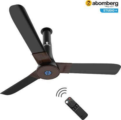 Atomberg Studio+ 1200 mm BLDC Motor with Remote 3 Blade Ceiling Fan