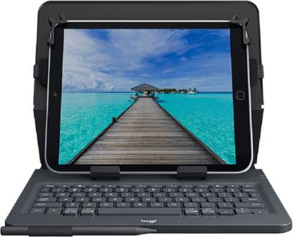 Logitech Universal Folio Case with integrated Bluetooth keyboard for select 9-10 inch Tablets