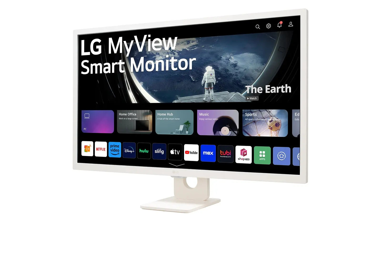 LG MyView 32SR50F-W 32" 60Hz 1080p FHD IPS Panel HDR10 Smart Monitor with Dual Speakers - White My Store