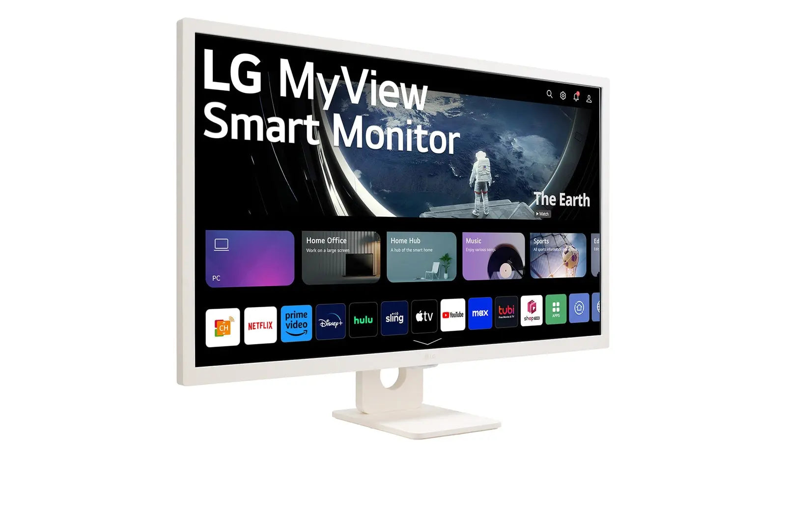 LG MyView 32SR50F-W 32" 60Hz 1080p FHD IPS Panel HDR10 Smart Monitor with Dual Speakers - White My Store