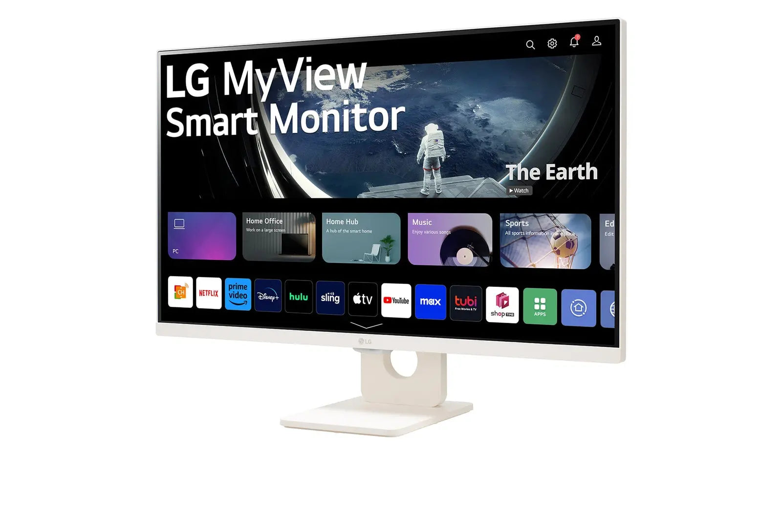 LG MyView 27SR50F-W 27" 60Hz 1080p FHD IPS Panel HDR10 Smart Monitor with Dual Stereo Speakers - White My Store