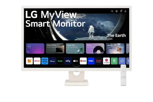 LG MyView 32SR50F-W 32" 60Hz 1080p FHD IPS Panel HDR10 Smart Monitor with Dual Speakers - White My Store