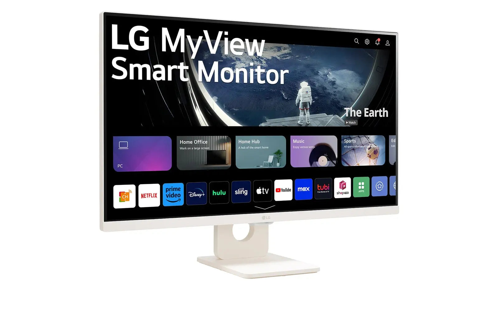 LG MyView 27SR50F-W 27" 60Hz 1080p FHD IPS Panel HDR10 Smart Monitor with Dual Stereo Speakers - White My Store