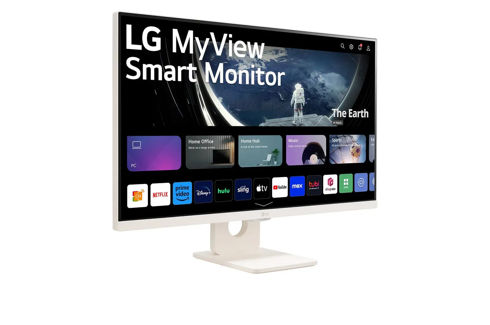LG MyView 27SR50F-W 27" 60Hz 1080p FHD IPS Panel HDR10 Smart Monitor with Dual Stereo Speakers - White My Store