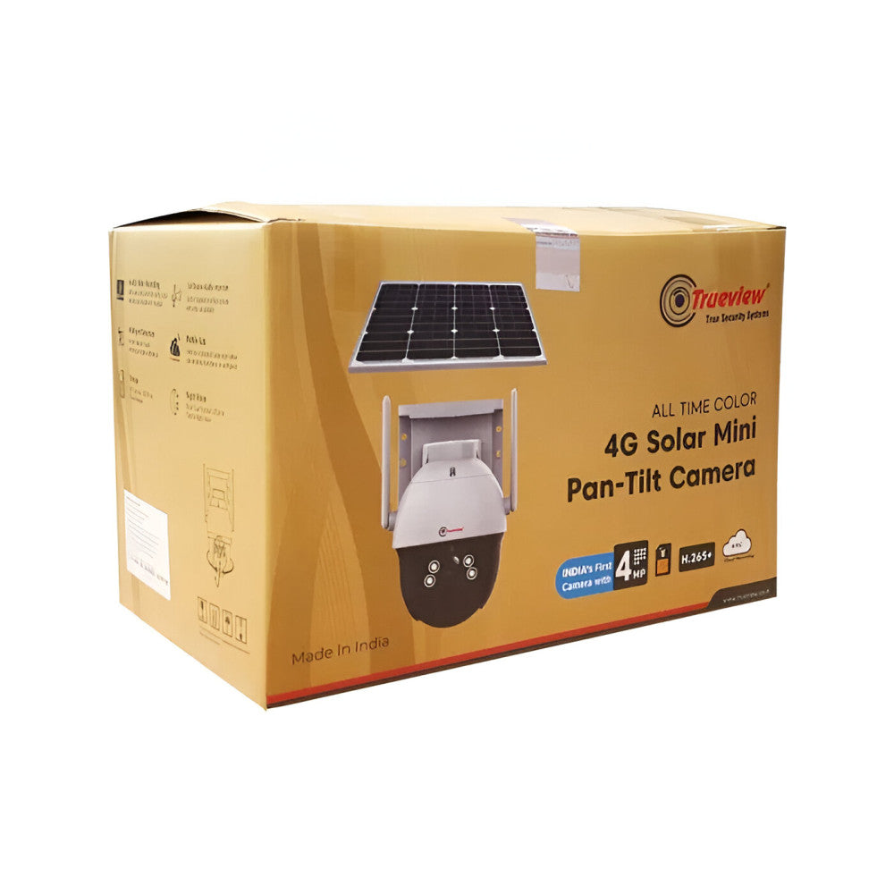Trueview 4MP IP Outdoor 4G Solar Mini Night Colour Camera With Two Way Audio T18149
