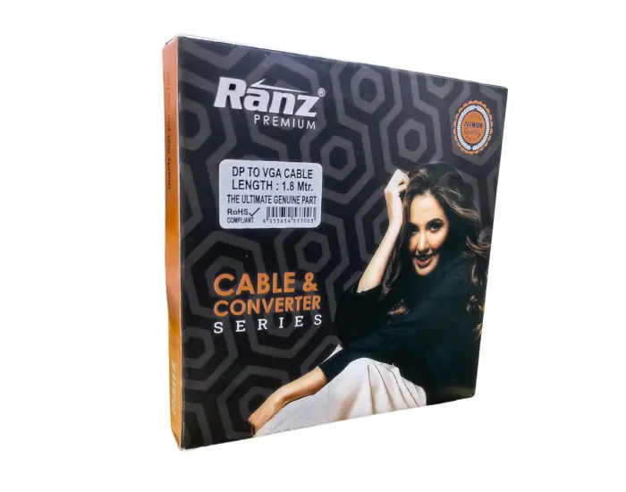 RANZ DISPLAY PORT TO VGA CONVERTER CABLE 1.8M