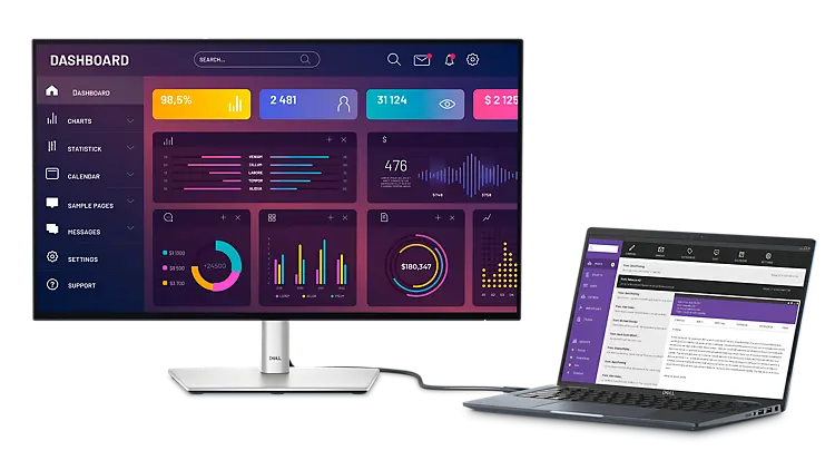 Dell U2724DE UltraSharp 27" 120Hz 2K 1440p IPS Black Panel Thunderbolt Hub Monitor My Store