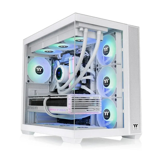 Thermaltake View 380 TG ARGB ATX Mid Tower Cabinet-White