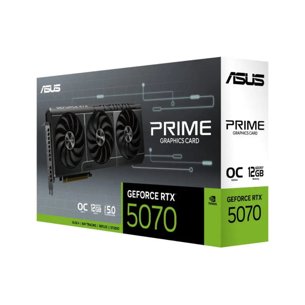 ASUS PRIME GeForce RTX 5070 12GB GDDR7 OC Edition Triple Fan Graphics Card